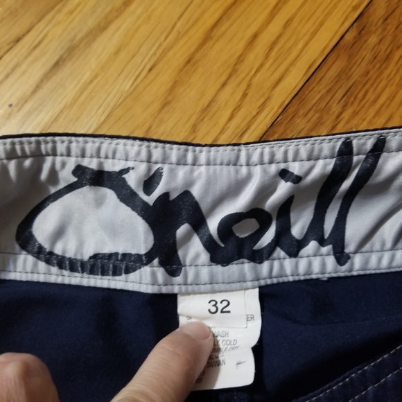 O'Neill Navy Blue Swim Surf Logo Board Shorts 2000s Men's Size 32 Inseam 11.5 - Picture 9 of 10